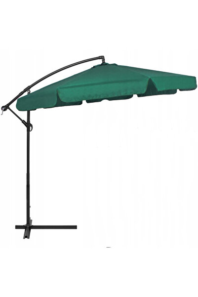SERSIMO Banana side-arm garden umbrella, with cover, 300cm, green