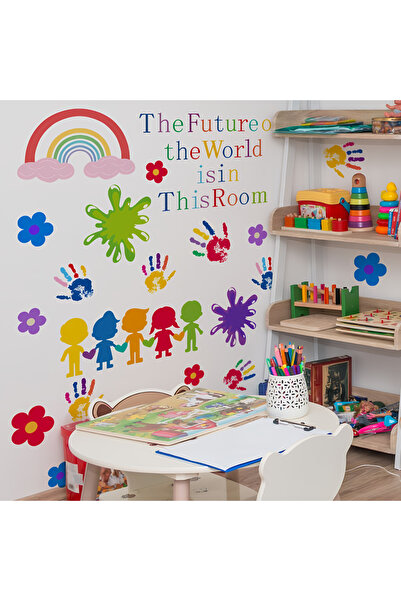 Generic Wall Sticker Large 90×30cm Colorful Quote, Self-Adhesive for Classroo...