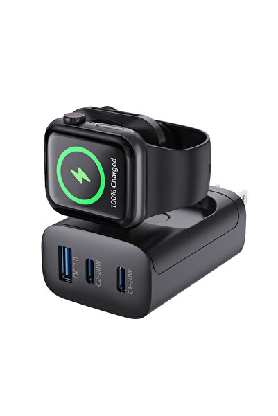 OEM GUP 4-in-1 multifunctional charger, wireless for watch, portable, black c...