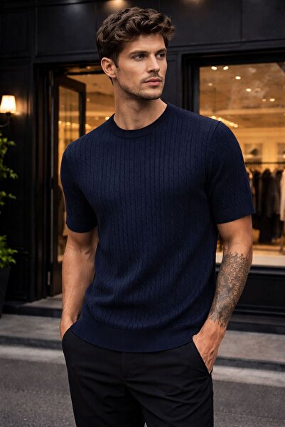 Gül Maison Πλεκτό T-Shirt Premium – Στενή Γραμμή, Απαλή Υφή, Καλοκαιρινό Ανδρ...