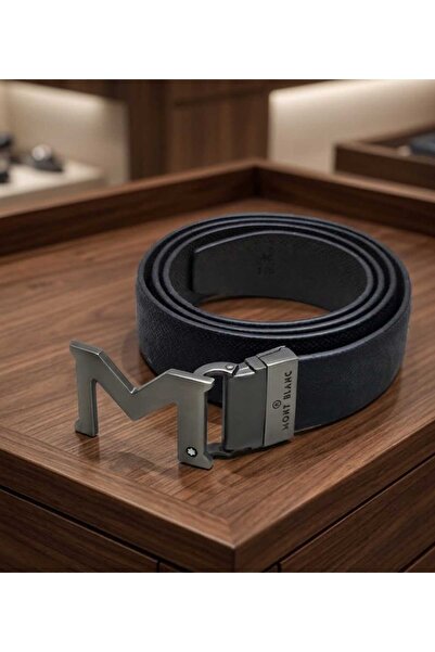 Clos Montblanc Double-sided belt With M Buckle