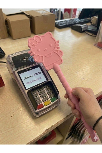 ENC Tasarım Hello Kitty Figürlü Temassız Kart Tutucu | Sihirli Değnek POS Öde...