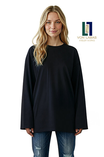 Grafftee Clothing Μαύρο μακρυμάνικο μπλουζάκι με φαρδιά μανίκια, 100% βαμβάκι...