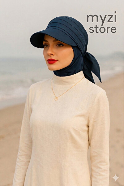 MYZİ STORE Women's Hijab Hat, Bonnet, Shawl, Visor, Sunshade, Tieable Headsca...