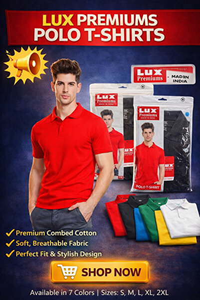 LUX PREMIUM POLO T-SHIRT WITHOUT POCKET