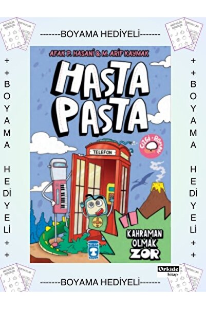 Timaş Yayınları Boyamalı- Çizgi Roman, Hasta Pasta Kahraman Olmak Zor - Afak ...
