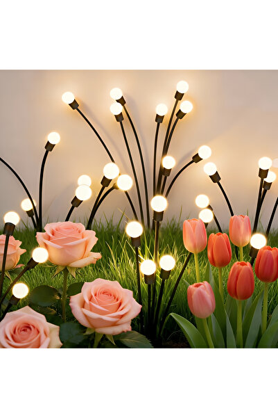 Generic قطعتان من أضواء اليراع الشمسية بـ10 مصابيح LED، إضاءة متمايلة لتزيين ...