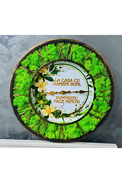Licheni Design GOOD PEOPLE Clock 40cm with Lichens