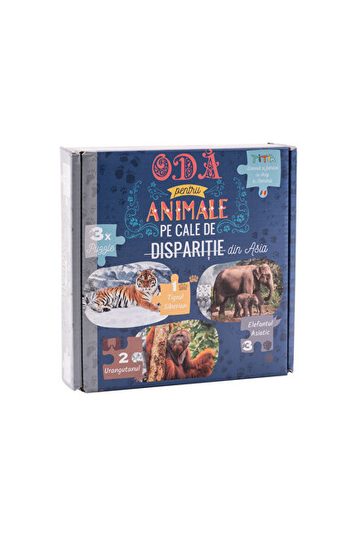 TITIA Puzzle Oda pentru Animale pe cale de disparitie din Asia, 150 de piese,...
