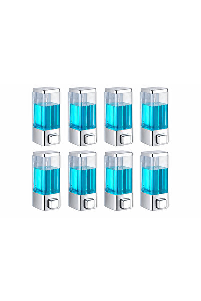 DLN SHOP 8 Pieces Wall Mounted Liquid Soap Dispenser Shampoo Dispenser. Both ...