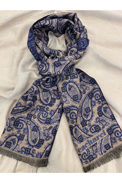 Cacharel Woven Soft Fabric Patterned Scarf Kaşkol