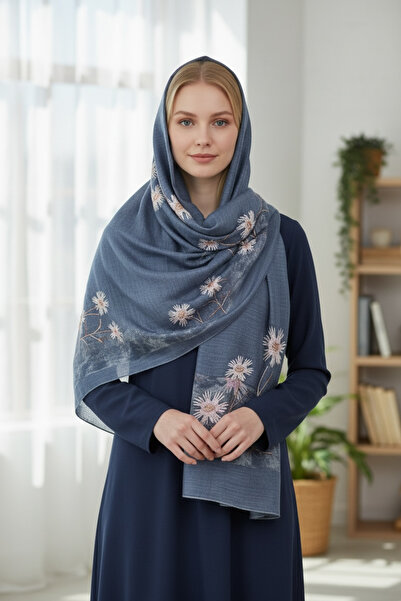 19V69 ITALIA Imported Silk Cotton Shawl