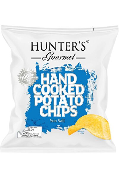 Hunter's Gourmet ... Hand Cooked Potato Chips - Sea Salt (40gm) 3PC
