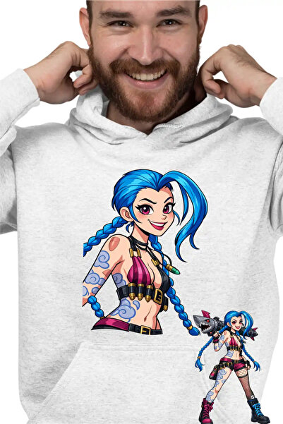 OEM Men's Hoodie Jinx Arcane Runeterra
