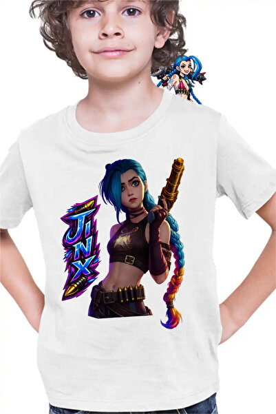 OEM Tricou Copii Baieti Arcane Runeterra Jinx