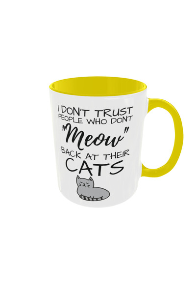OEM Personalized cat meow mug, 350ml – the ideal gift for any occasion