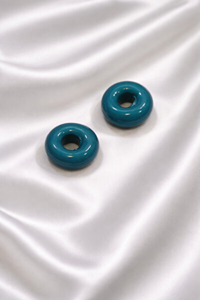 SESİKA HOBİ Циліндричні намистини з муранського скла зеленого кольору (2 шт.)