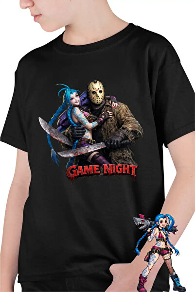 OEM Tricou Copii Baieti Jinx Jason Voorhees Arcane Runeterra
