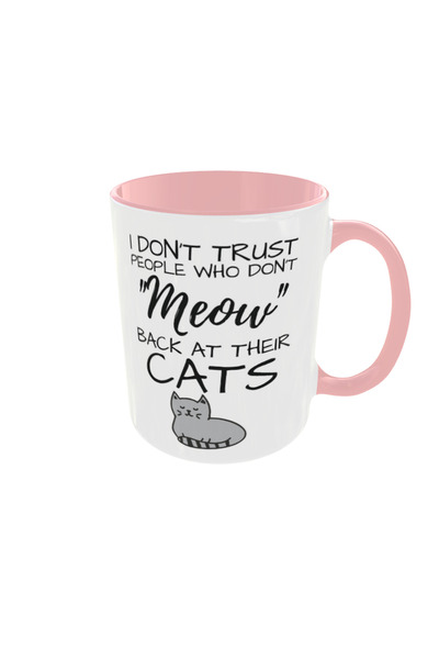 OEM Personalized cat meow mug, 350ml – the ideal gift for any occasion