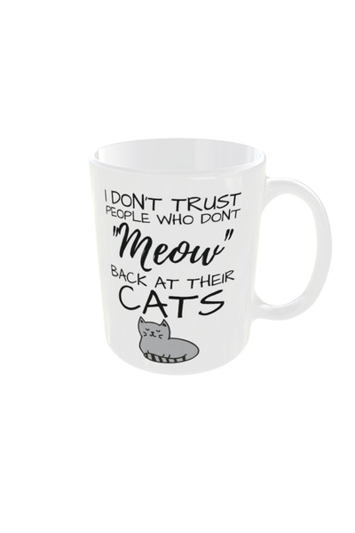 OEM Personalized cat meow mug, 350ml – the ideal gift for any occasion