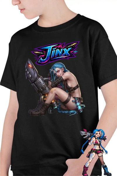 OEM Tricou Copii Baieti Arcane Jinx Runeterra
