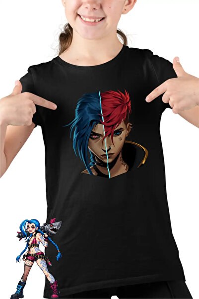 OEM Παιδικό Κοριτσίστικο Μπλουζάκι Arcane Jinx Vi Runeterra