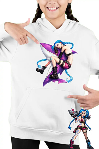 OEM Ρουνετέρα Τζινξ Αρκέιν Καρχαρίας Παιδικό Κοριτσίστικο Φούτερ