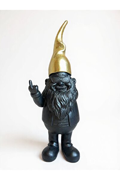 OEM "Rebel Gnome" Decorative Figurine - Funny Statuette with Raised Middle Fi...