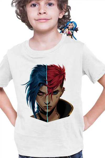 OEM Tricou Copii Baieti Arcane Jinx Vi Runeterra