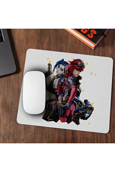 OEM Mousepad Jinx Vi Deadpool Arcane Runeterra