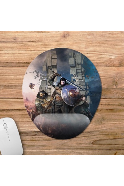 Pixxa Crimson Desert Wrist Support Mousepad Model 1 - Oval