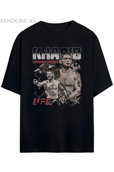 Grafftee Clothing Pandorica's Ufc Khabib Nurmagomedov Tasarımı Baskılı Unisex...