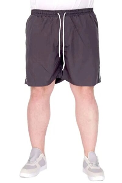 cusseli Large Size Men's Swim Shorts White Line 21451 Anthracite