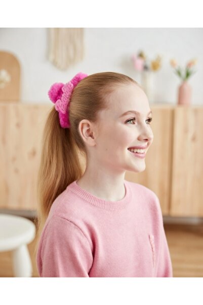 REBORN DESIGN Barbie Fuchsia Color Feathered Plush with Text Figure 12 cm Lat...