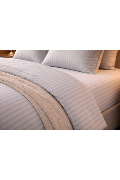 Damask Finet Bed Linen 6 Pieces, Fitted Sheet, 230x250 elastic, Hotel Luxury miniatura 2