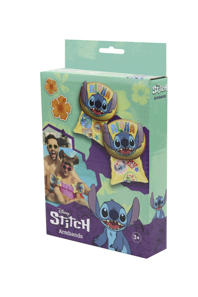 Eolo Disney 3D Arm Badns - Stitch - Packed In Color Box - 15 Cm Wide