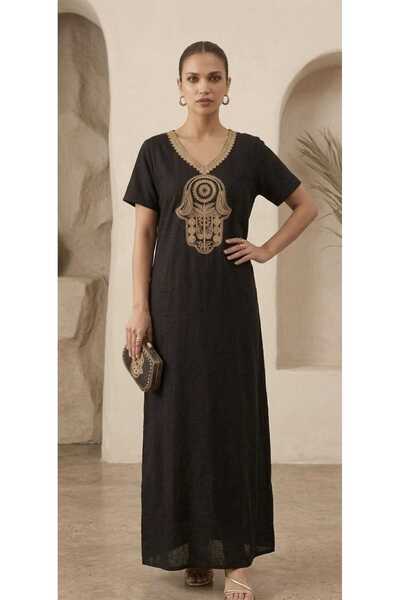 VİSKOYAT Fatma's Hand Marrakech Dress Summer Dress Beach Dress Long Dress