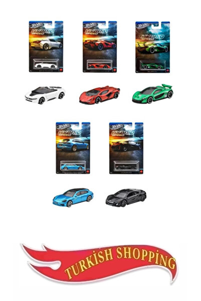 HOT WHEELS Silver Series Hybrid Speed 5'li Set(bmw, lamborghini, mclaren, por...
