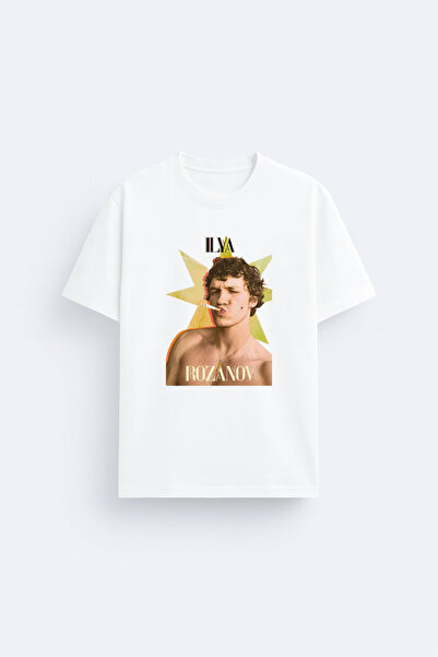 AYDESİGN Θερμαινόμενο μπλουζάκι με στάμπα Ilya Rozanov με λαιμόκοψη ποδηλάτου...