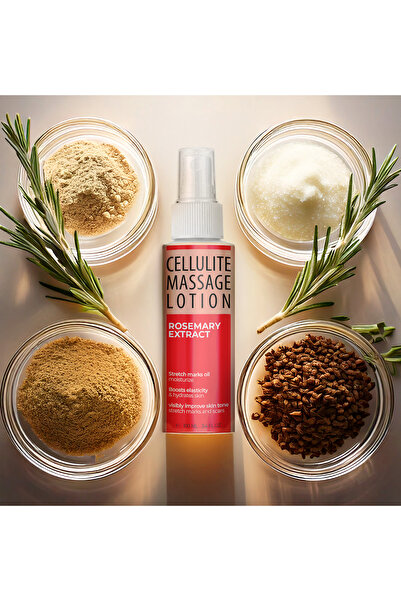 NeoMarketGlobal Αντικυτταριτιδική λοσιόν μασάζ με δεντρολίβανο, 100 ml, για τ...