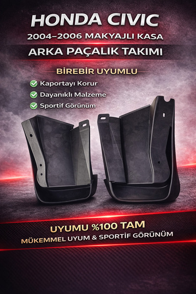 EP GARAJ OTOMOTİV HONDA CİVİC VTEC 2 MAKYAJLI KASA 2004-2006 MODEL UYUMLU ARK...