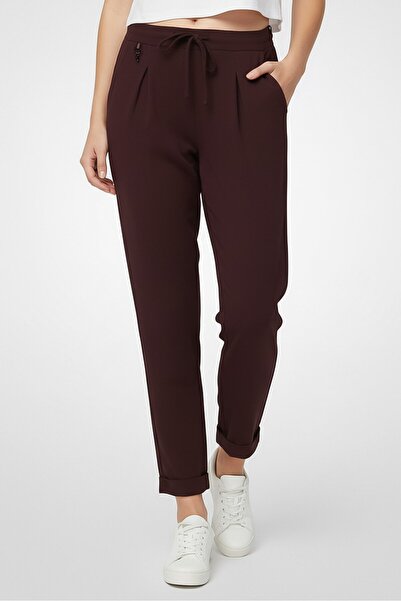 Harmont & Blaine Women Regular Fit Plain Dress Pants, Purple