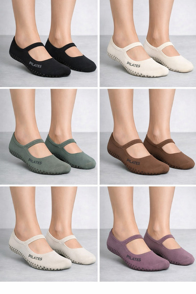 BB Women's Pilates Yoga Sports Daily Use Six-Strap Non-Slip Gorgeous Ballet F...