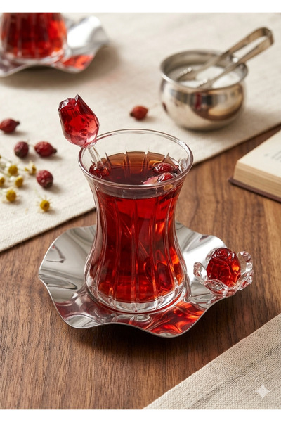 Turkish Store İstanbul Turkish Store Silver Plate Rose Garden