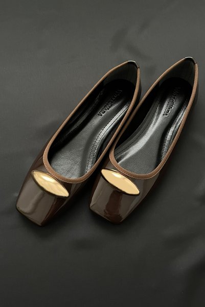 WilloWara Women's Patent Leather Ballerina Luna