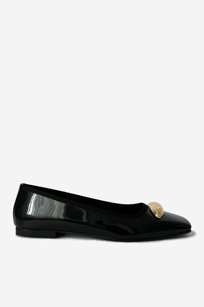 WilloWara Women's Patent Leather Ballerina Luna