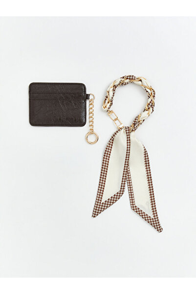 LC Waikiki Brown Bag Charm and Women's Wallet