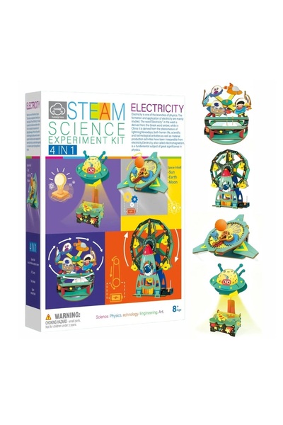 MATTELOT TOYS Σετ Κατασκευών 4 σε 1 – Πειράματα Ηλεκτρισμού και Ενέργειας