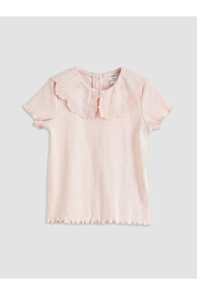 LC Waikiki Peak New Season Baby Collar Embroidered Girl's Blouse