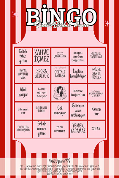 partikuki بطاقة أسئلة للعروس لحفلات الزفاف وحفلات توديع العزوبية، 5 قطع من بط...